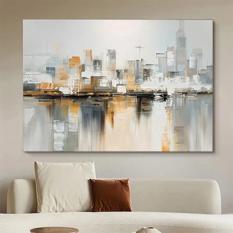 Serene Gridscape Reflection #CDFB00589