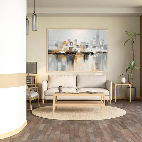 Serene Gridscape Reflection #CDFB00589