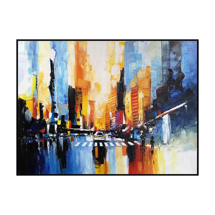 Urban Nocturne in Blue and Gold #CDFB00602