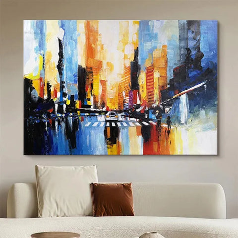 Urban Nocturne in Blue and Gold #CDFB00602