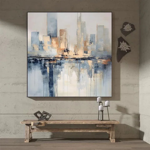 Serene Skyline Reflections #CDFB00675