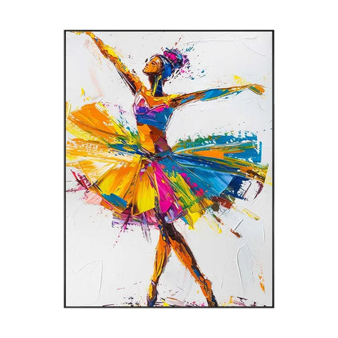 Whirling Ballerina in Colorful Motion #CDFB00711