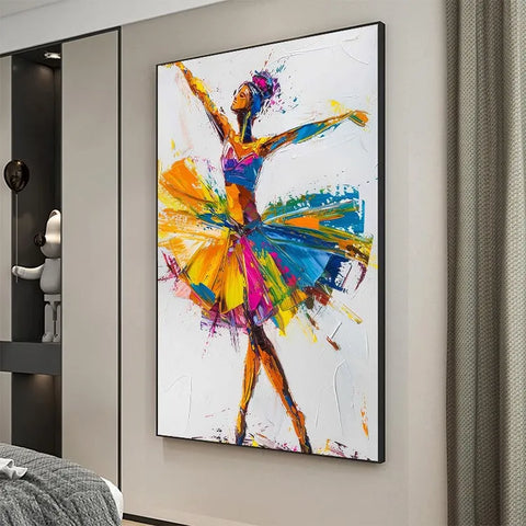Whirling Ballerina in Colorful Motion #CDFB00711