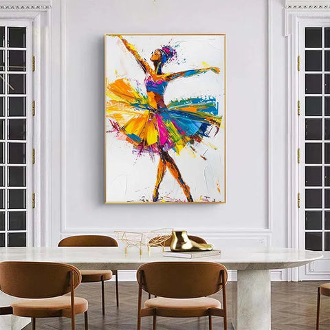 Whirling Ballerina in Colorful Motion #CDFB00711