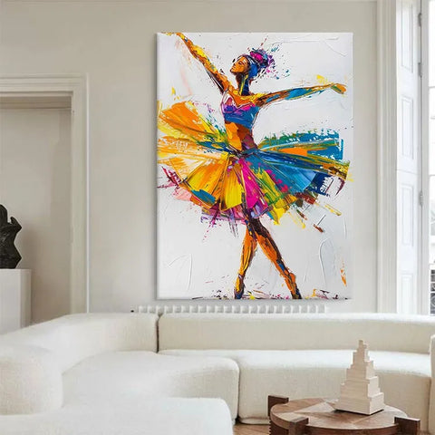 Whirling Ballerina in Colorful Motion #CDFB00711