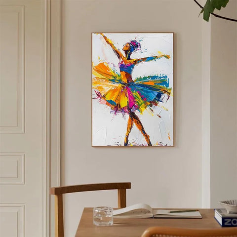 Whirling Ballerina in Colorful Motion #CDFB00711