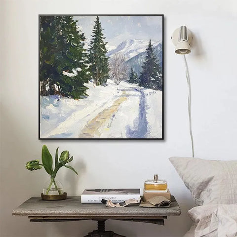 Snowy Serenade on Pine Road #