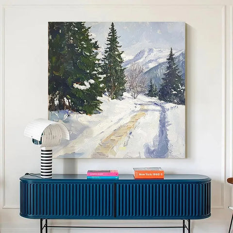 Snowy Serenade on Pine Road #