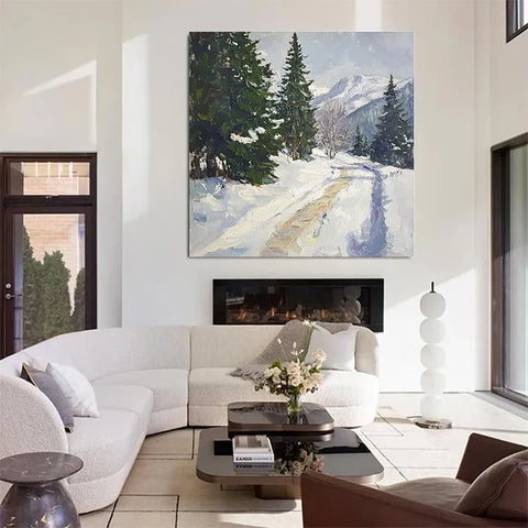 Snowy Serenade on Pine Road #