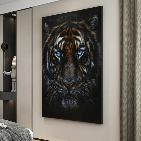 Azure Gaze of the Striped Sovereign #CDFB00734