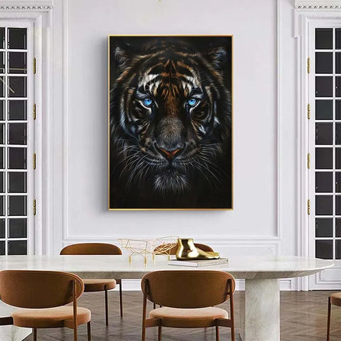 Azure Gaze of the Striped Sovereign #CDFB00734