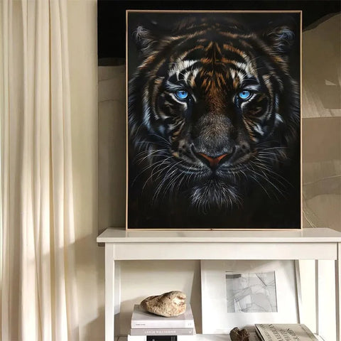 Azure Gaze of the Striped Sovereign #CDFB00734