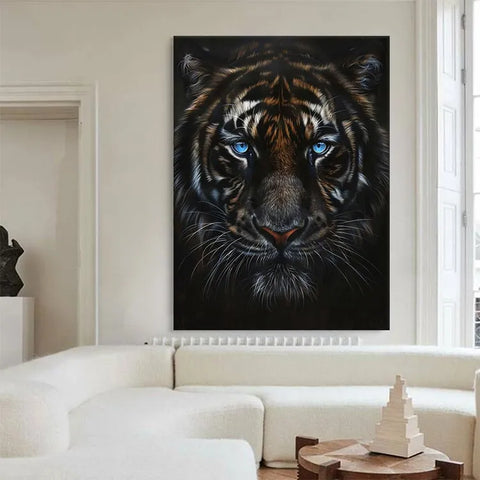 Azure Gaze of the Striped Sovereign #CDFB00734