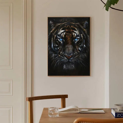 Azure Gaze of the Striped Sovereign #CDFB00734