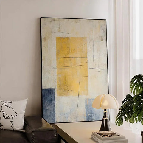 Azure Grids in Beige #CDFB00744