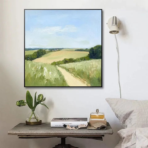 Serene Path Through Golden Fields #CDFB00754