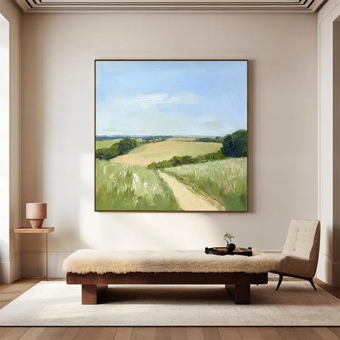 Serene Path Through Golden Fields #CDFB00754