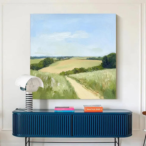 Serene Path Through Golden Fields #CDFB00754