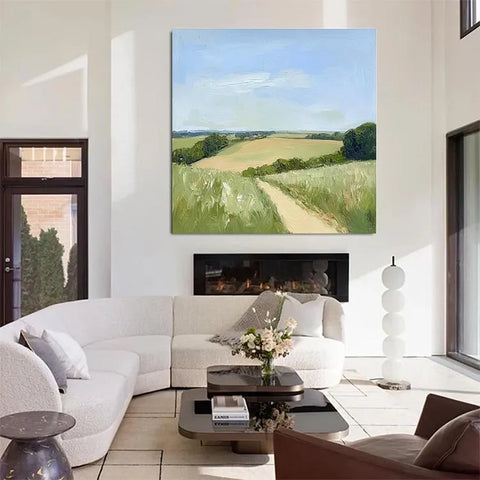 Serene Path Through Golden Fields #CDFB00754