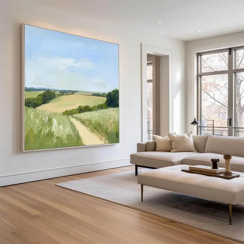 Serene Path Through Golden Fields #CDFB00754