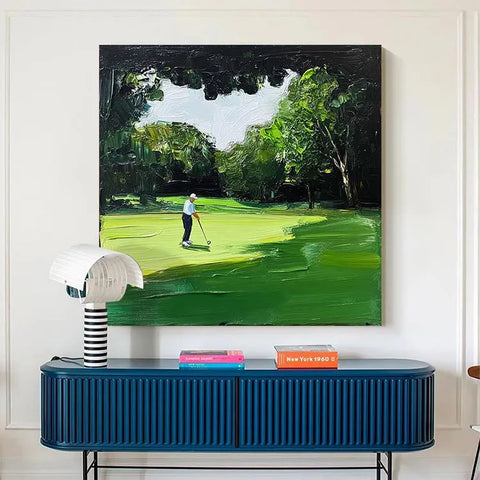 Serene Golfer in Blue #CDFB00756