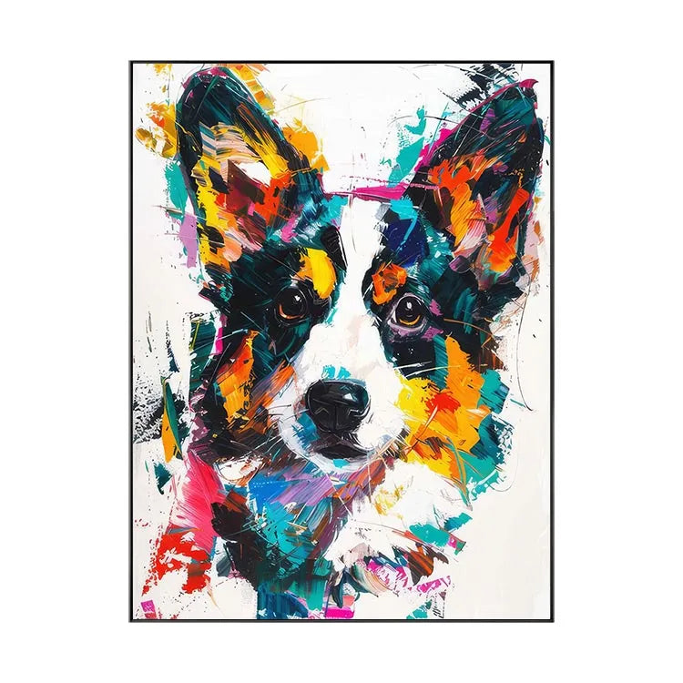 Colorful Chaos Corgi #CDFB00772
