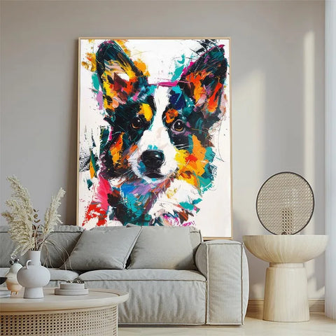 Colorful Chaos Corgi #CDFB00772