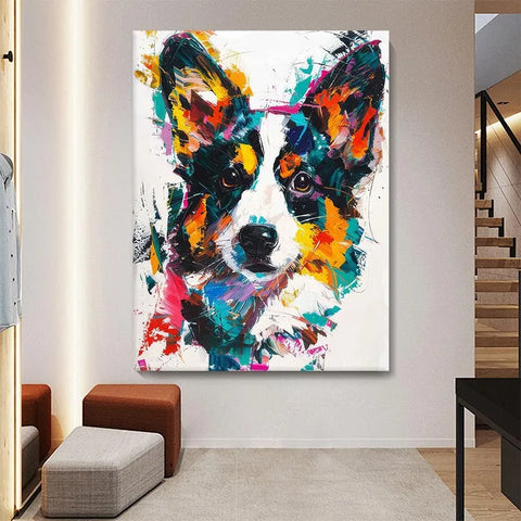 Colorful Chaos Corgi #CDFB00772