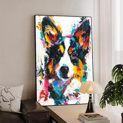 Colorful Chaos Corgi #CDFB00772