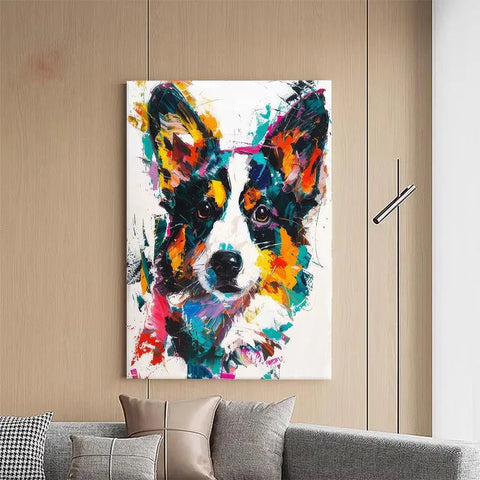 Colorful Chaos Corgi #CDFB00772