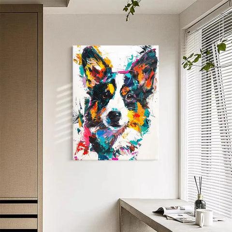 Colorful Chaos Corgi #CDFB00772