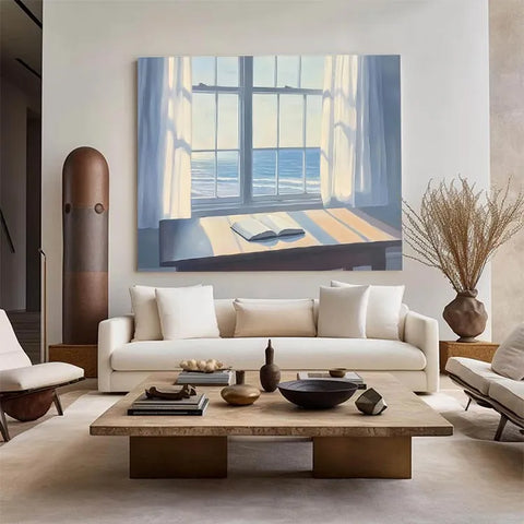 Tranquil Ocean View by the Window #CDFB00844