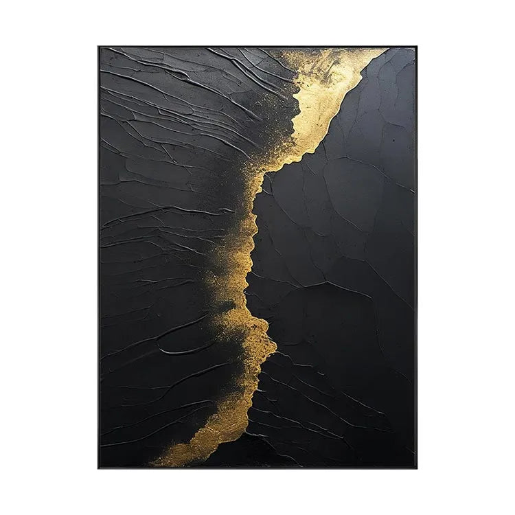 Golden Whispers on Black #CDFB00892