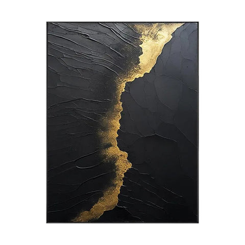 Golden Whispers on Black #CDFB00892