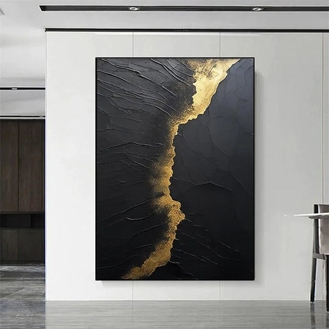 Golden Whispers on Black #CDFB00892