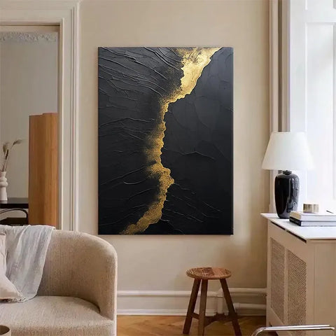 Golden Whispers on Black #CDFB00892