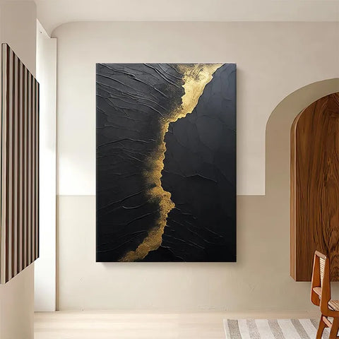 Golden Whispers on Black #CDFB00892