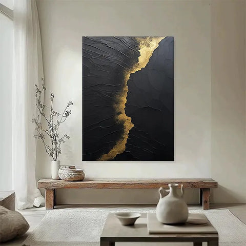 Golden Whispers on Black #CDFB00892