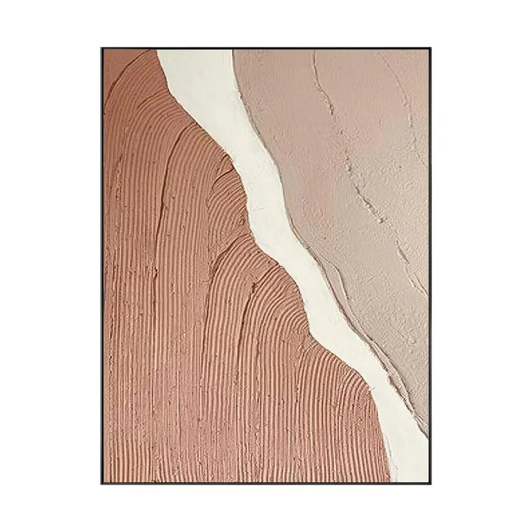 Pink Beige Waves of Depth #CDFB00899