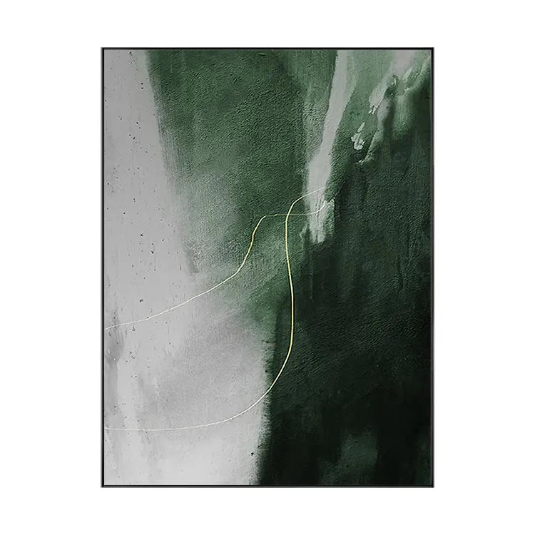 Emerald Fracture with Golden Thread #CDFB00909