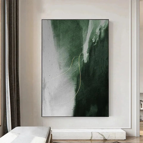 Emerald Fracture with Golden Thread #CDFB00909