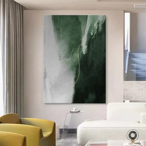 Emerald Fracture with Golden Thread #CDFB00909