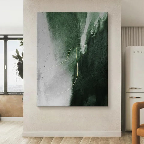 Emerald Fracture with Golden Thread #CDFB00909