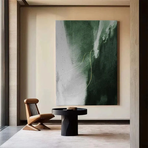 Emerald Fracture with Golden Thread #CDFB00909