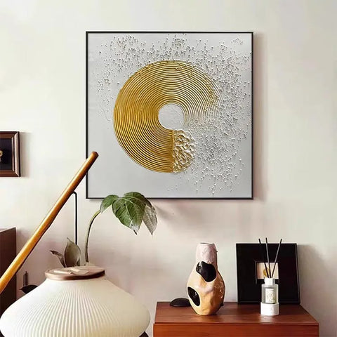 Golden Waves in White #CDFB00926