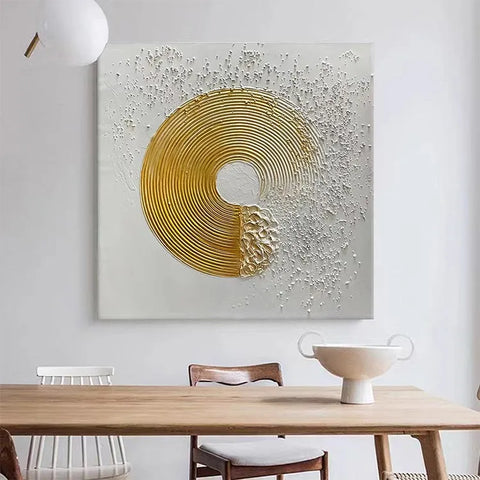 Golden Waves in White #CDFB00926