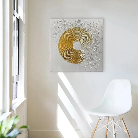 Golden Waves in White #CDFB00926