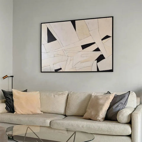 Geometric Echoes in Beige #CDFB00927