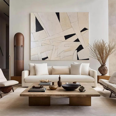 Geometric Echoes in Beige #CDFB00927