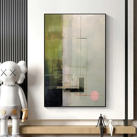 Emerald Grid with a Blush #CDFB00935